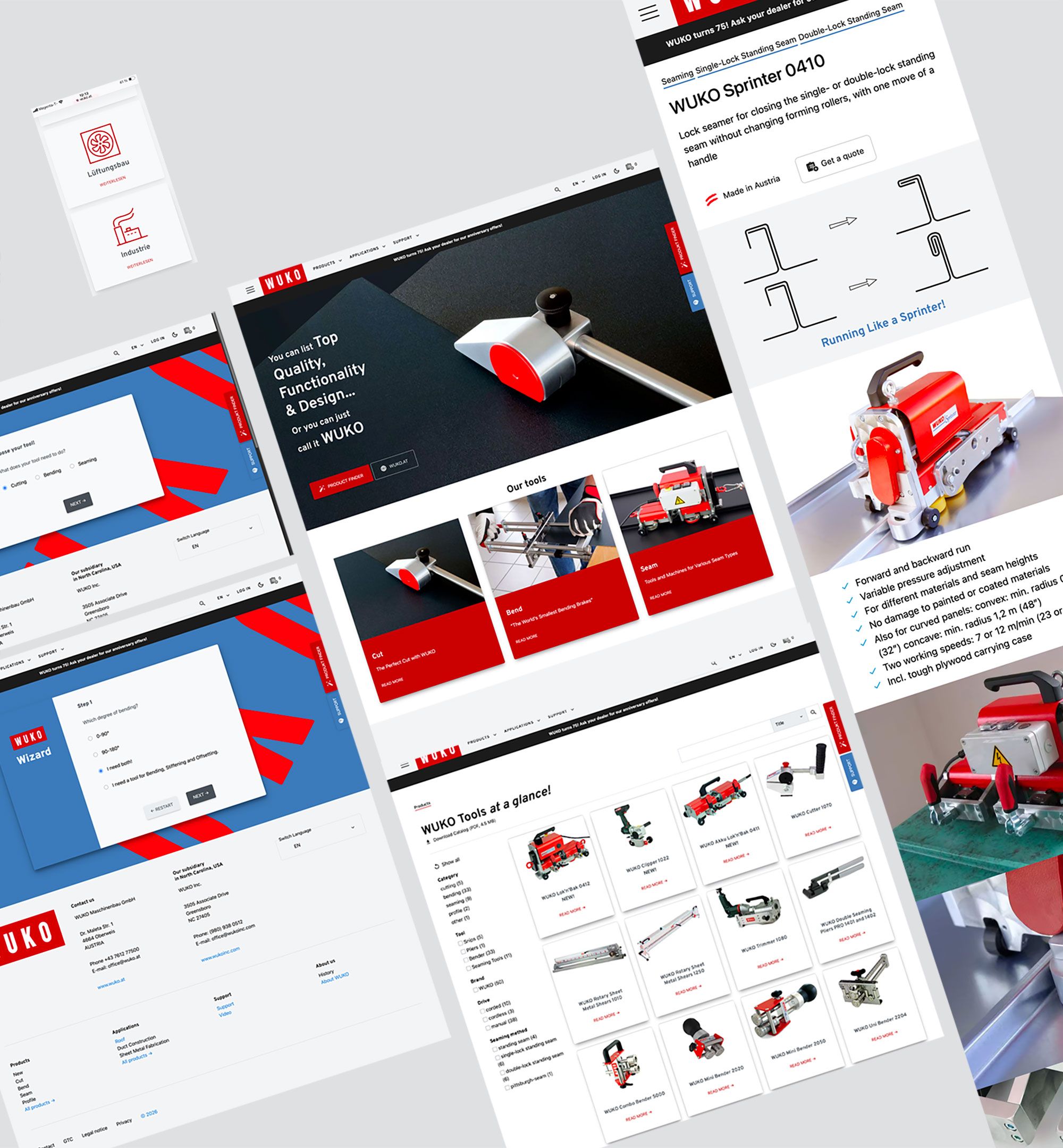 Webdesign für WUKO Maschinenbau